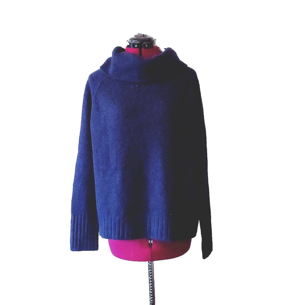 RD Style Womens Sweater Size Medium Blue Cowl Neck